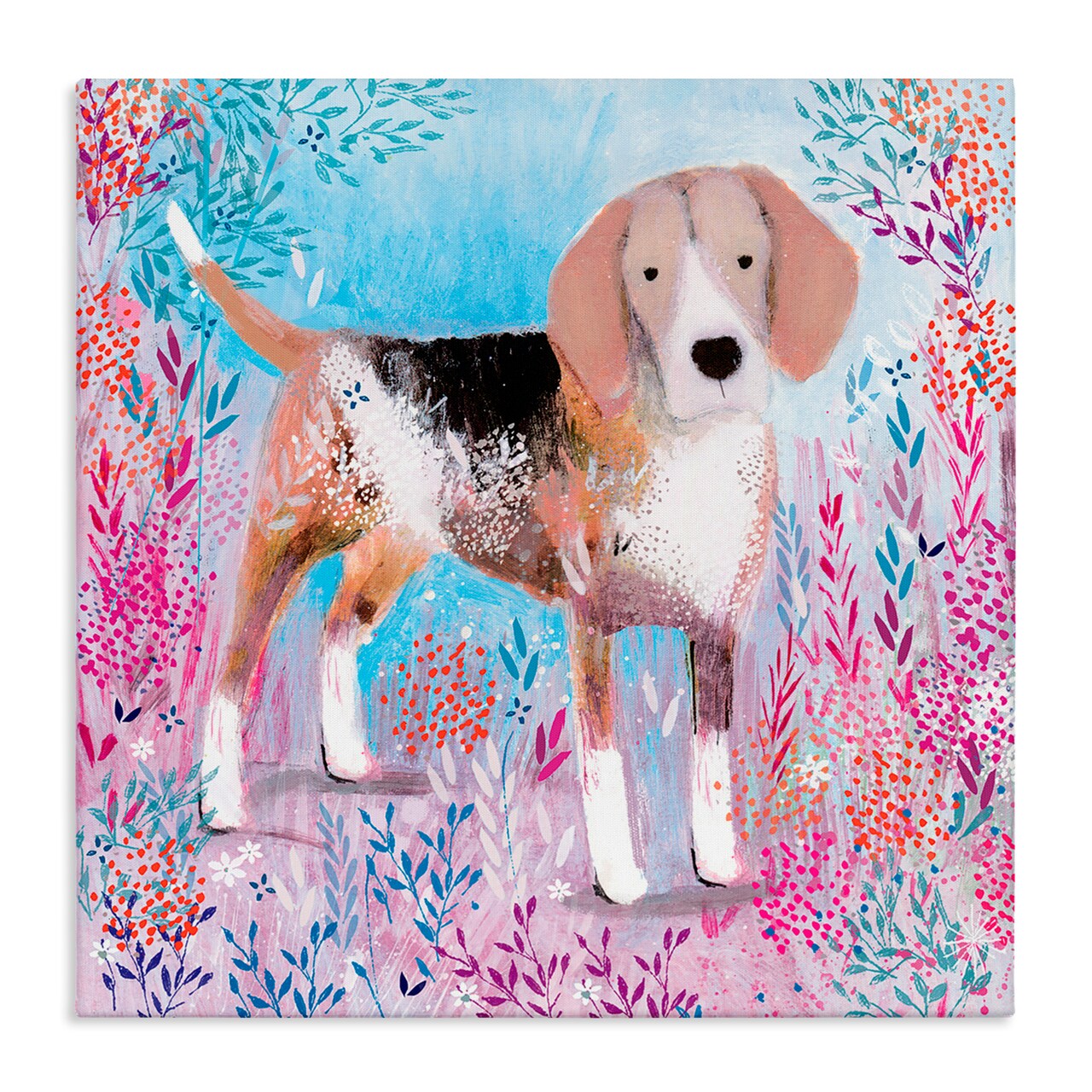 Stupell Industries Hound Dog Soft & Whimsical Canvas, design by Clare Tupper